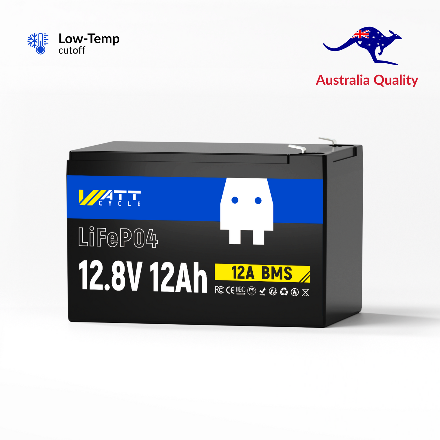 WattCycle AU - 12V 12Ah LiFePO4 Battery