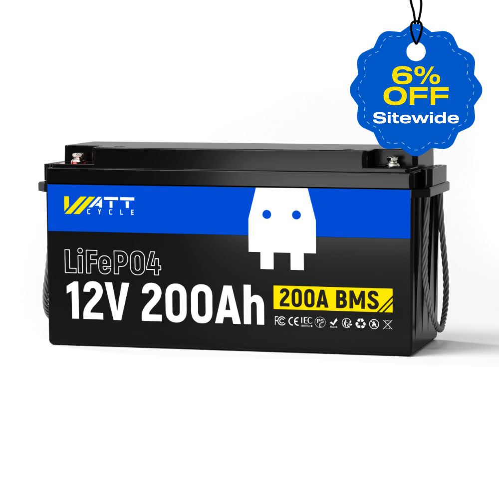 【Easter Sale: 6% OFF】WattCycle AU - 12V 200Ah LiFePO4 Battery