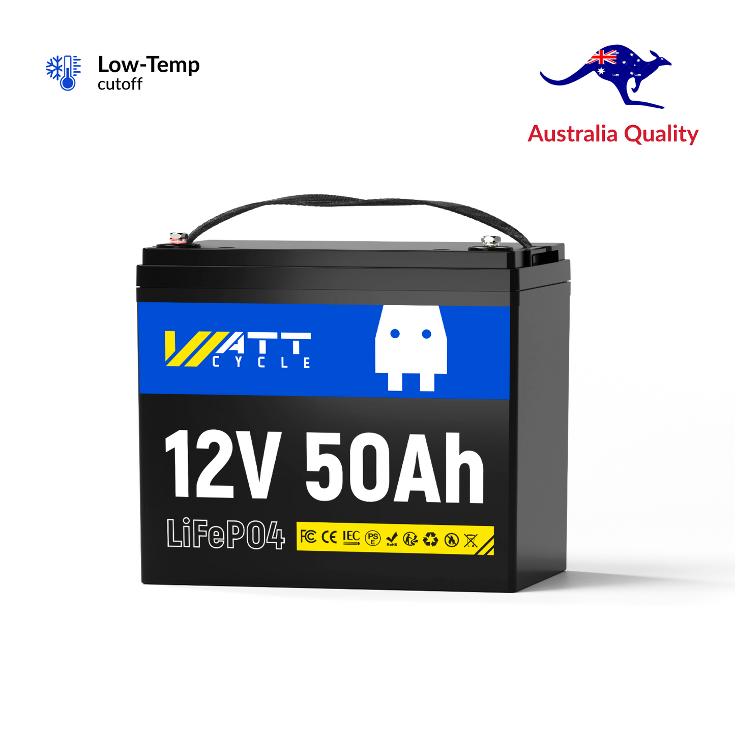 【Easter Sale: 6% OFF】WattCycle AU - 12V 50Ah LiFePO4 Battery