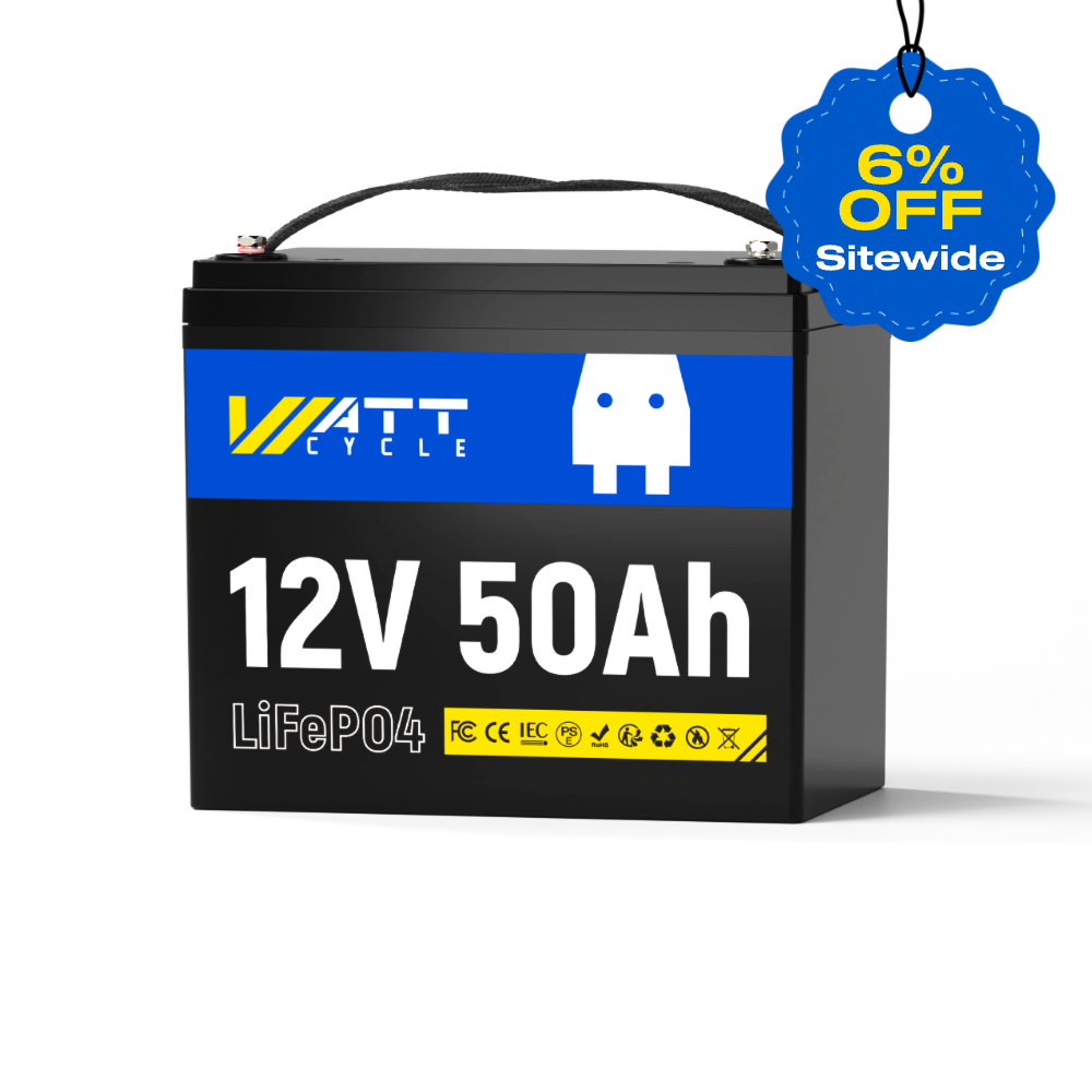 【Easter Sale: 6% OFF】WattCycle AU - 12V 50Ah LiFePO4 Battery
