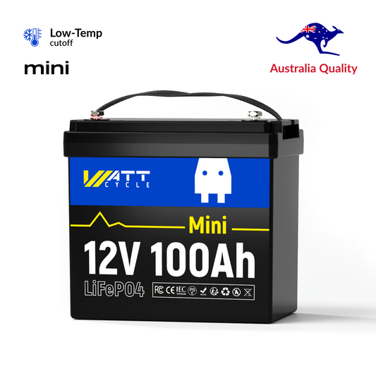 WattCycle AU - 12V 100Ah Mini LiFePO4 Battery