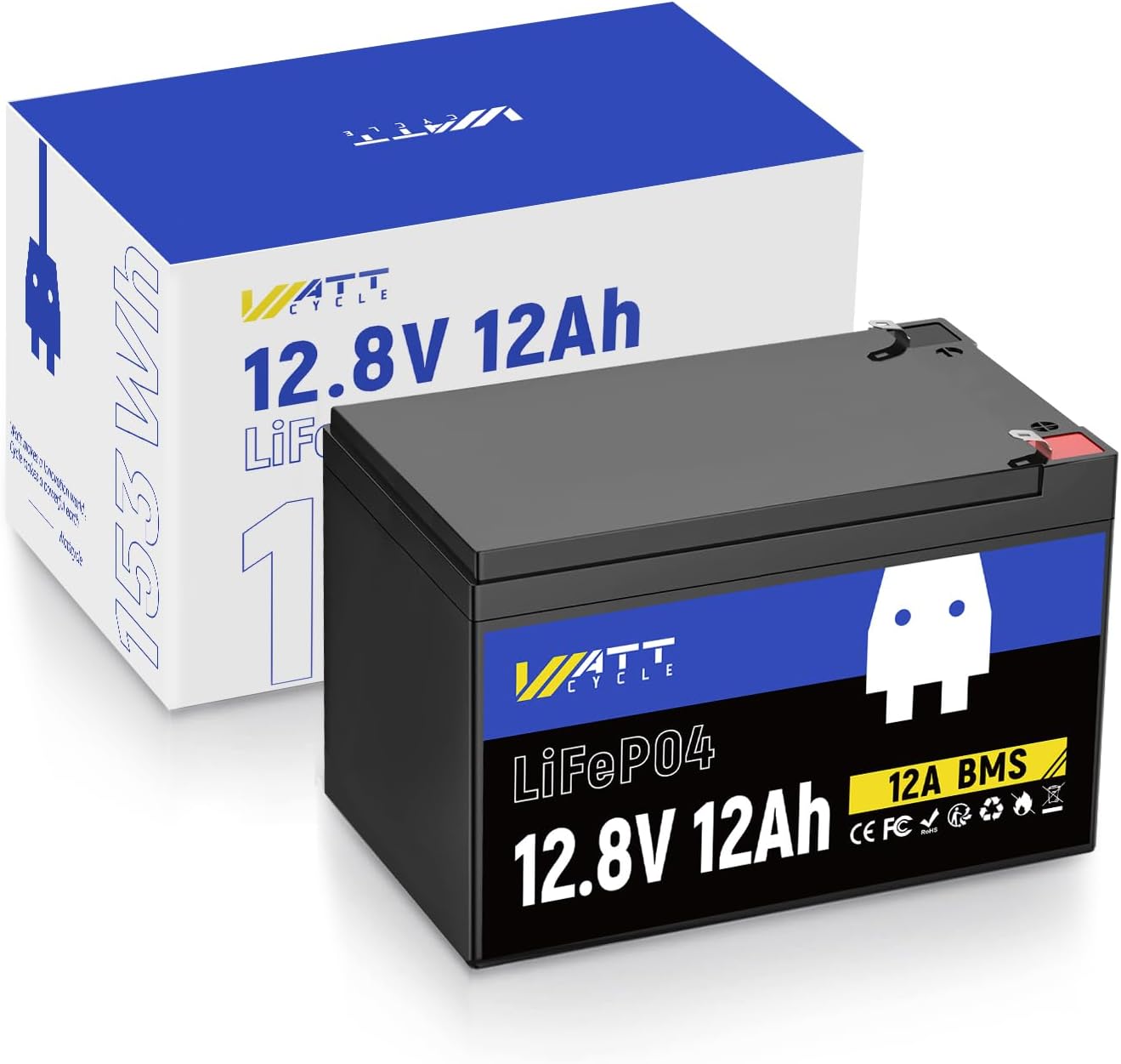 【SOLD OUT】WattCycle - 12V 12Ah LiFePO4 Battery
