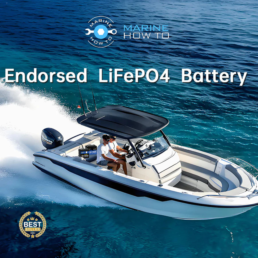 WattCycle AU - 12V 100Ah Group 24 LiFePO4 Battery with Bluetooth for Trolling Motors