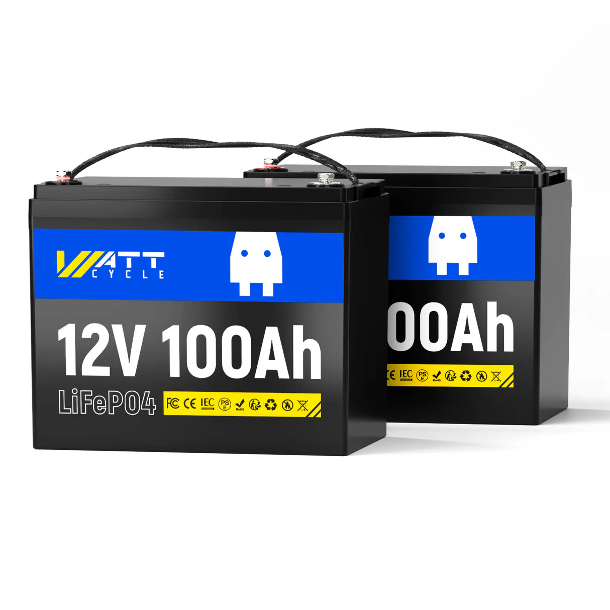 【🔵Prime Day Special】WattCycle AU - 12V 100Ah Group 24 LiFePO4 Battery