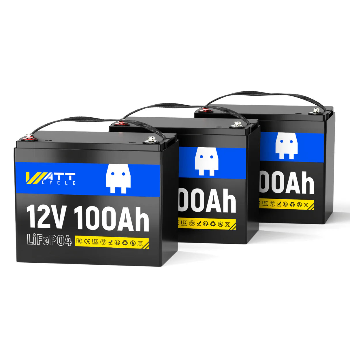 【🔵Prime Day Special】WattCycle AU - 12V 100Ah Group 24 LiFePO4 Battery