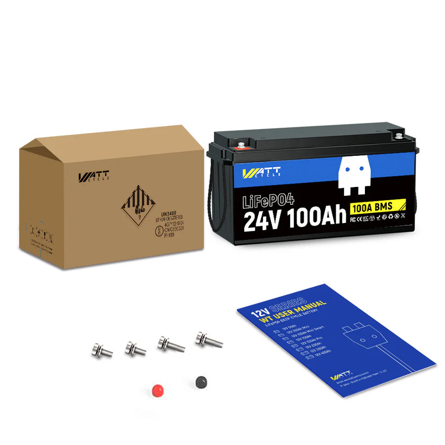WattCycle AU - 24V 100Ah LiFePO4 Battery