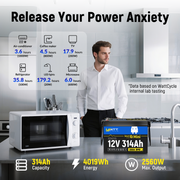 ⚡️Presale⚡️WattCycle 12V 314Ah Mini Bluetooth LiFePO₄ Battery – Compact, High-Capacity Power