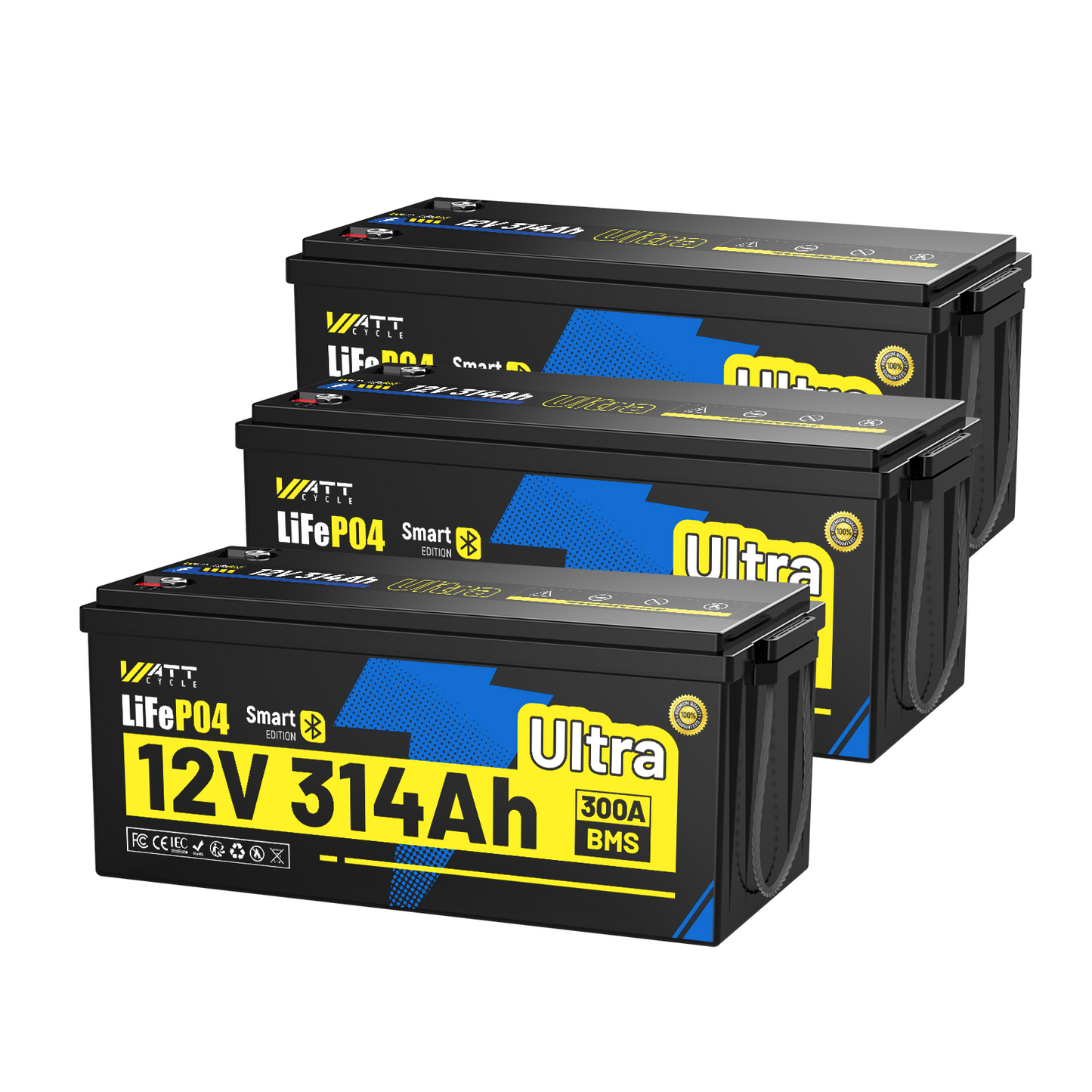 WattCycle AU - 12V 314Ah Ultra BT LiFePO4 Battery
