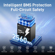 WattCycle 48V 50Ah Bluetooth LiFePO₄ Battery with 100A BMS – For Golf Carts & Ride-On Mowers