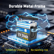 ⚡️Presale⚡️WattCycle 12V 314Ah Mini Bluetooth LiFePO₄ Battery – Compact, High-Capacity Power