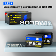 Local Pickup WattCycle 12V 628Ah Ultra Bluetooth LiFePO4 Battery (BMS 300A)