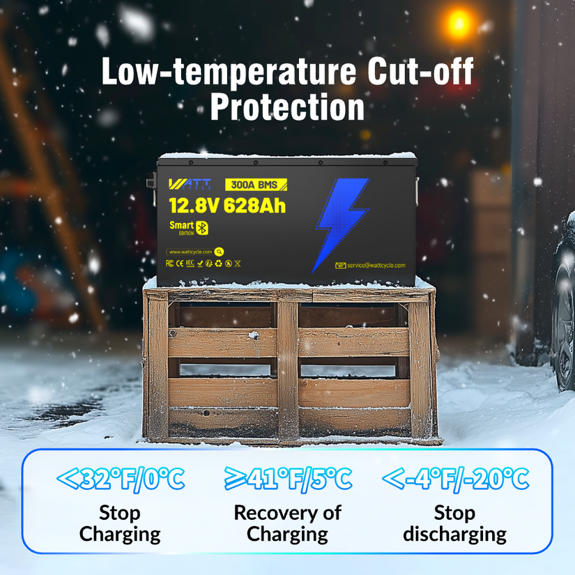 Local Pickup WattCycle 12V 628Ah Ultra Bluetooth LiFePO4 Battery (BMS 300A)