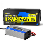 WattCycle 12V 314Ah Ultra LiFePO₄ Lithuim Battery – 4.02kWh, 300A BMS & Bluetooth