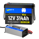 WattCycle 12V 314Ah Mini Basic LiFePO₄ Battery – Compact, High-Capacity Power