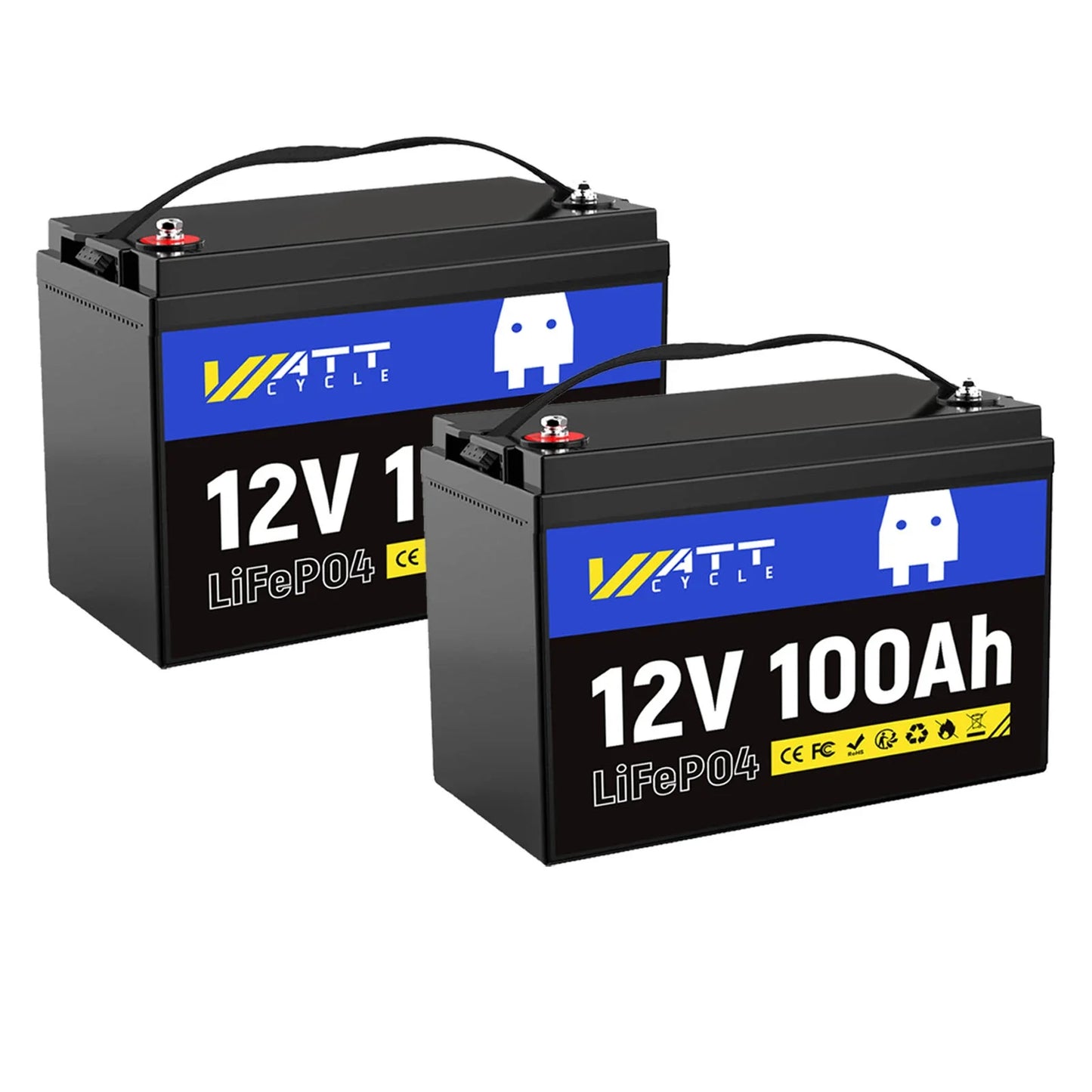 WattCycle 12V 100Ah Group 24 LiFePO4 Battery