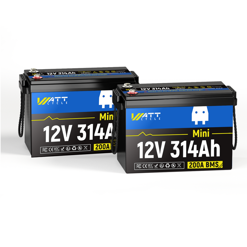 WattCycle 12V 314Ah Mini Basic LiFePO₄ Battery – Compact, High-Capacity Power
