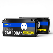 WattCycle 24V 100Ah LiFePO4 Battery – Low-Temperature Protection for 30–70 lbs Trolling Motors