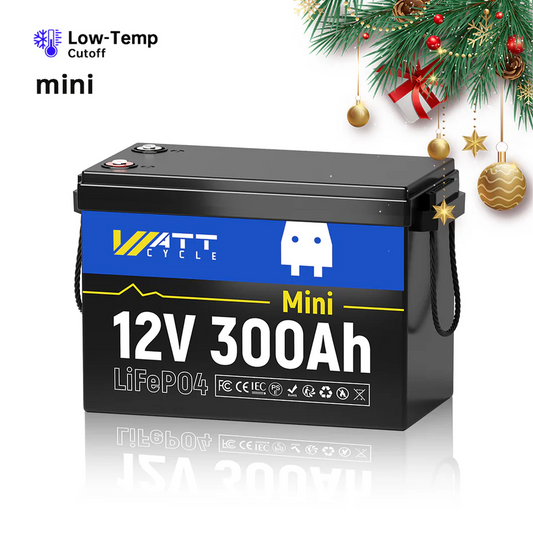 【 Pre-Sale】WattCycle 12V 300Ah Mini LiFePO4 Battery