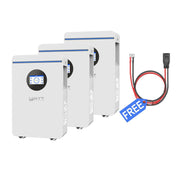 WattCycle 5.12kWh 48V 100Ah Wall-Mount LiFePO4 Battery – Bluetooth Monitoring & Active Balancing| RS485/CAN