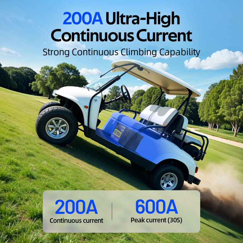 Local Pickup WattCycle 48V 100Ah Golf Cart Battery with Bluetooth V2 - Plastic House (BMS 200A)