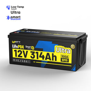 Pre Sale WattCycle 12V 314Ah Ultra Bluetooth LiFePO₄ Battery with 300A BMS