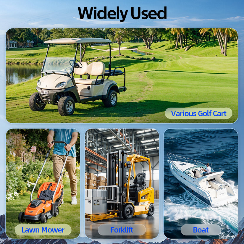 Local Pickup WattCycle 48V 100Ah Golf Cart Battery with Bluetooth V2 - Plastic House (BMS 200A)