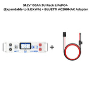 WattLINK P90D Expansion Cable for Bluetti AC300 / AC200MAX / AC200L, 48V Battery-to-PPS Adapter with 80A Fuse & 8AWG Wire