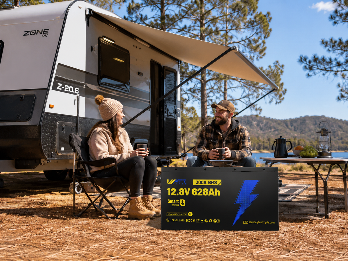 WattCycle 12V 628Ah Ultra Bluetooth LiFePO₄ Battery – 8038Wh Smart Energy Storage