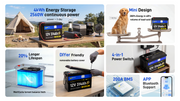WattCycle 12V 314Ah LiFePO4 Battery Series