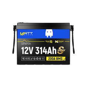WattCycle 12V 314Ah Mini Super Powerhouse LiFePO₄ Battery – Bluetooth, 3A Active Balancer & Low-Temp Protection