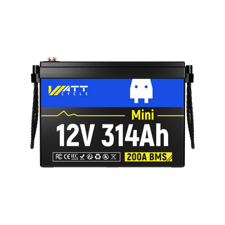 WattCycle 12V 314Ah Mini Basic LiFePO₄ Battery – Compact, High-Capacity Power