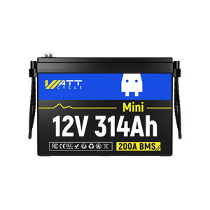 WattCycle 12V 314Ah Mini Basic LiFePO₄ Battery – Compact, High-Capacity Power