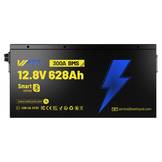 WattCycle 12V 628Ah Ultra Bluetooth LiFePO₄ Battery – 8038Wh Smart Energy Storage