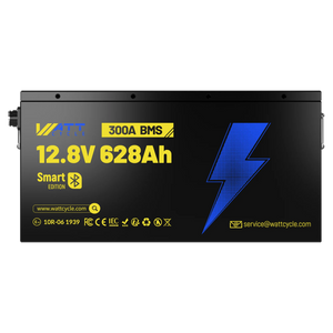 WattCycle 12V 628Ah Ultra Bluetooth LiFePO₄ Battery – 8038Wh Smart Energy Storage