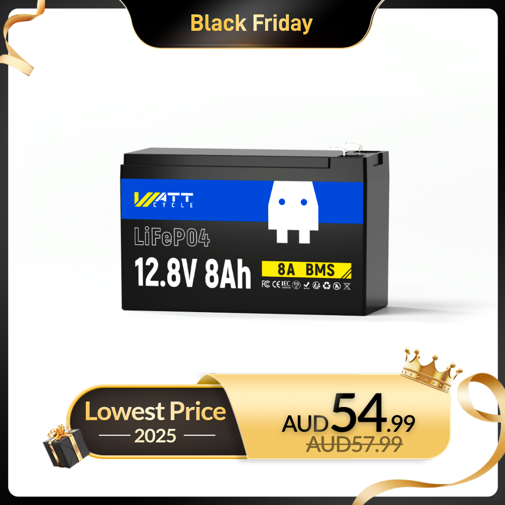 【SOLD OUT】WattCycle - 12V 8Ah LiFePO4 Battery