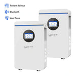 WattCycle 5.12kWh 48V 100Ah Wall-Mount LiFePO4 Battery – Bluetooth Monitoring & Active Balancing| RS485/CAN