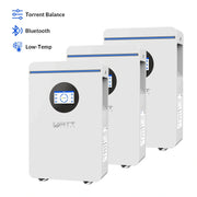 Local Pickup WattCycle 5.12kWh 48V 100Ah Wall-Mount LiFePO4 Battery – Bluetooth, Active Balancing & RS485/CAN Communication