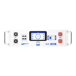 WattCycle V2.5 48V 100Ah Rack LiFePO4 Battery – Bluetooth Monitoring & Active Balancing & LCD & Smart Comms