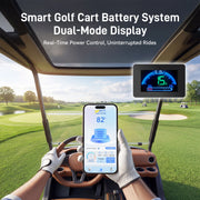 WattCycle 48V 105Ah (5.38kWh) Bluetooth LiFePO₄ Golf Cart Battery – 250A BMS & EVE Grade A Cells