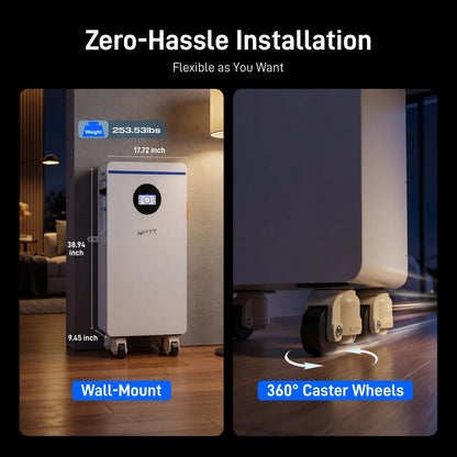 WattCycle 16kWh 48V 314Ah Wall-Mount Bluetooth LiFePO4  (Self Pickup)