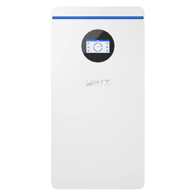 WattCycle 16kWh 51.2V (48V) 314Ah Floor-Standing LiFePO₄ Lithium Battery for Off-Grid Home Energy Storage & Solar Inverter Systems | 300A BMS, Bluetooth & CAN/RS485