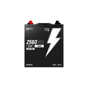 WattCycle 48V 50Ah Bluetooth LiFePO₄ Battery with 100A BMS – For Golf Carts & Ride-On Mowers