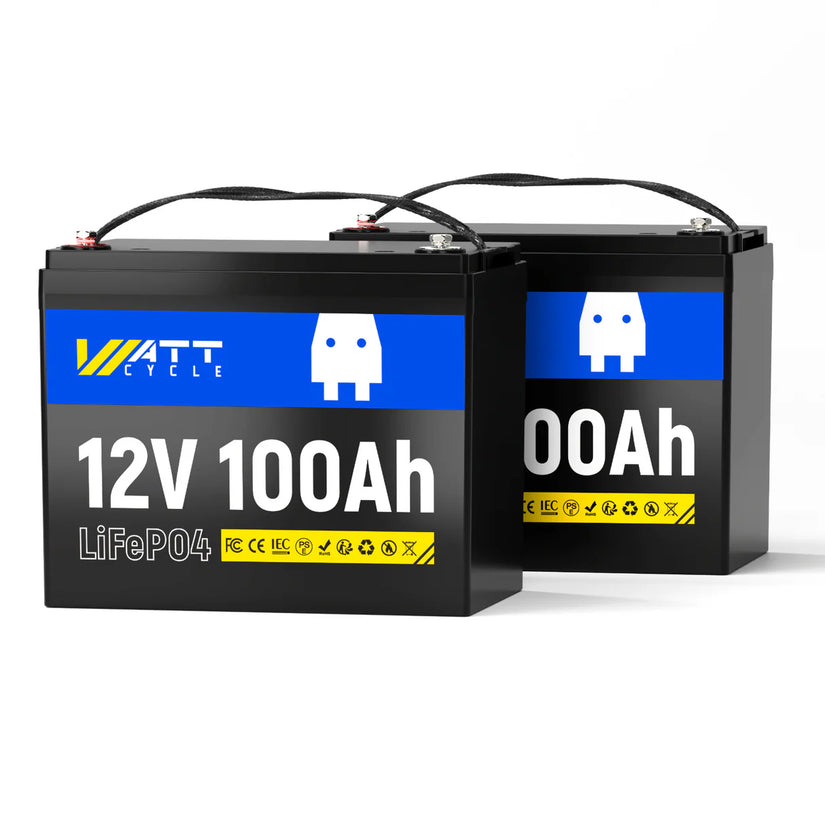 WattCycle 12V 100Ah Group 24 LiFePO₄ Battery – Reliable Power for RV, Solar & Off-Grid Use