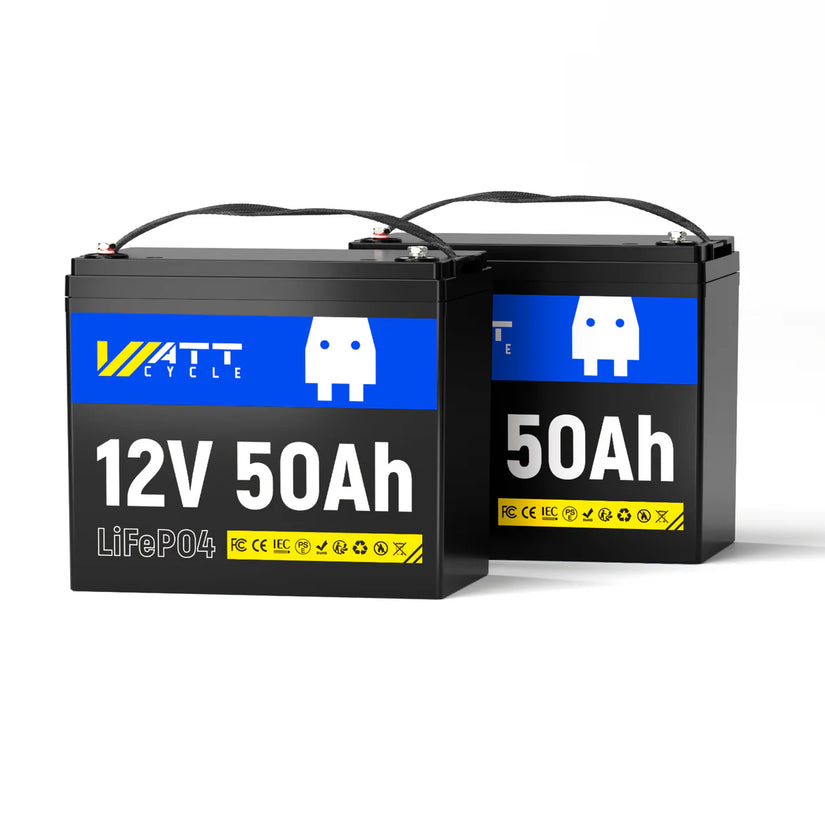 WattCycle 12V 50Ah LiFePO₄ Battery – Lightweight Power for Fish Finder, LiveScope & Kayak Fishing