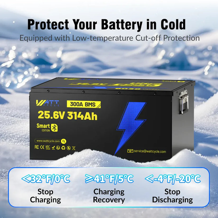 Local Pickup WattCycle 24V 314Ah Ultra Bluetooth LiFePO4 Battery
