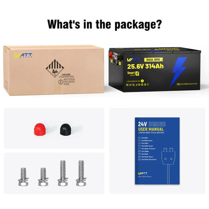 WattCycle AU - 24V 314Ah Ultra LiFePO4 Battery with Bluetooth