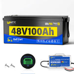 [Free Monitor] WattCycle 48V (51.2V) 100Ah–105Ah Golf Cart LiFePO4 Battery | Bluetooth & 200A BMS