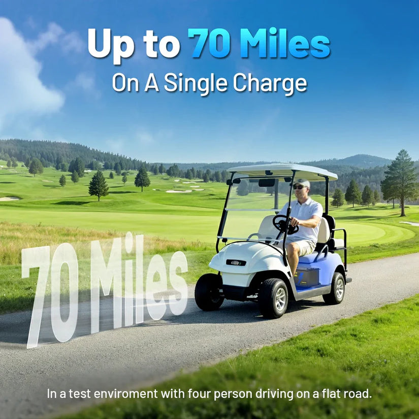 WattCycle 48V 105Ah Golf Cart LiFePO4 Battery – 200A BMS & Metal Housing
