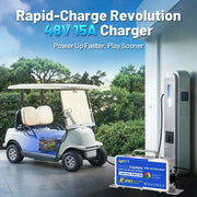 WattCycle 48V 105Ah Golf Cart LiFePO4 Battery – 200A BMS & Metal Housing