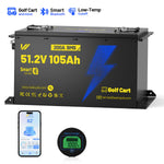 Local Pickup Only WattCycle 48V 105Ah Golf Carts LiFePO4 Battery - Metal House (BMS 200A)